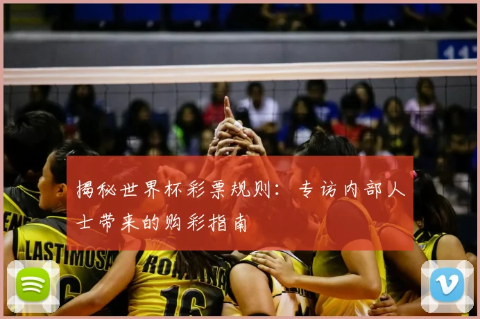 揭秘世界杯彩票规则：专访内部人士带来的购彩指南