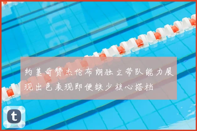 约基奇赞杰伦布朗独立带队能力展现出色表现即便缺少核心搭档