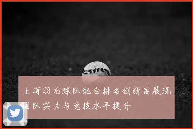 上海羽毛球队配合排名创新高展现团队实力与竞技水平提升